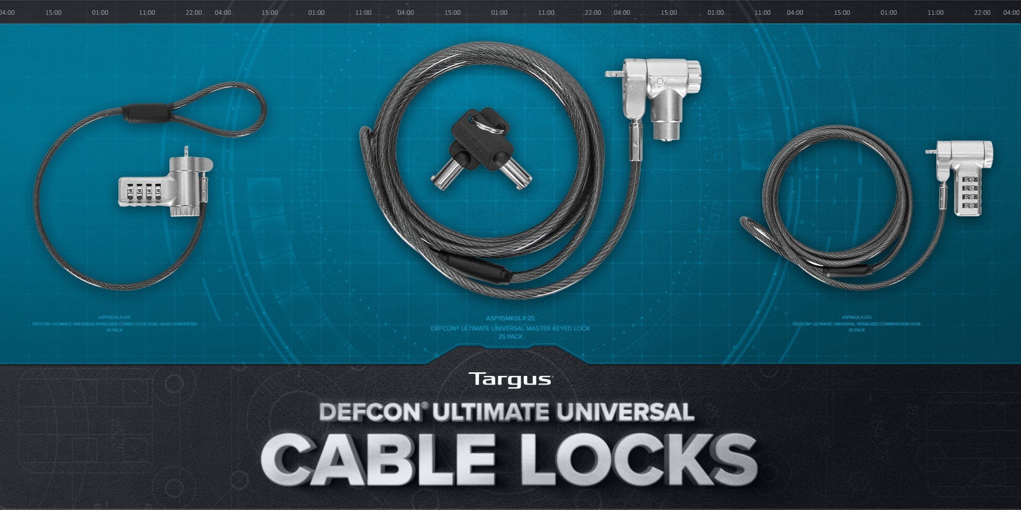 Targus’ New DEFCON™ Ultimate Universal Cable Lock Series Provides Simp