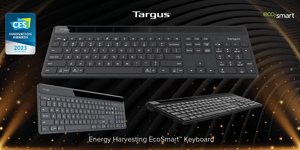 Targus named as 2023 CES Innovation Awards Honoree for New Energy Harvesting Ecosmart Keyboard